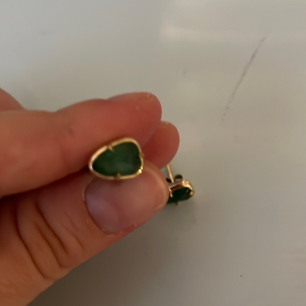 Green Kendra scott studs